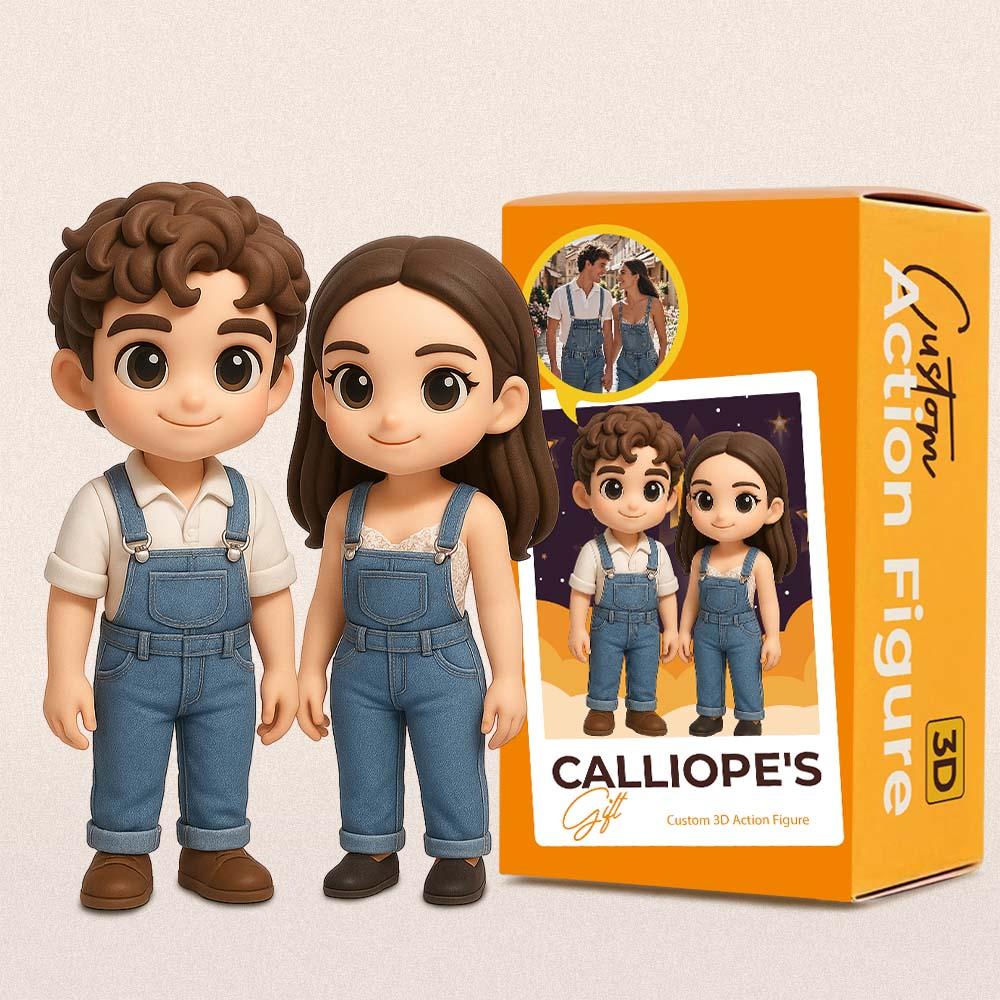 Create Your Own Couple Figurines Custom 3D Characters for Wedding Proposal or Love Celebration Based on Real People