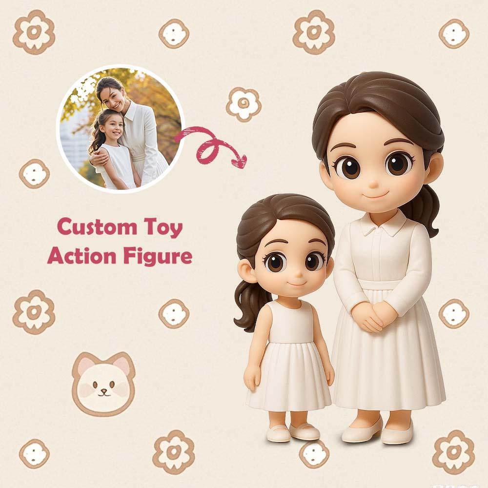 Custom Dad 3D Action Figure from Photo Unique & Thoughtful Photo Personalized Toy Figure to Dad Custom Action Figure Gifts For Father's Day