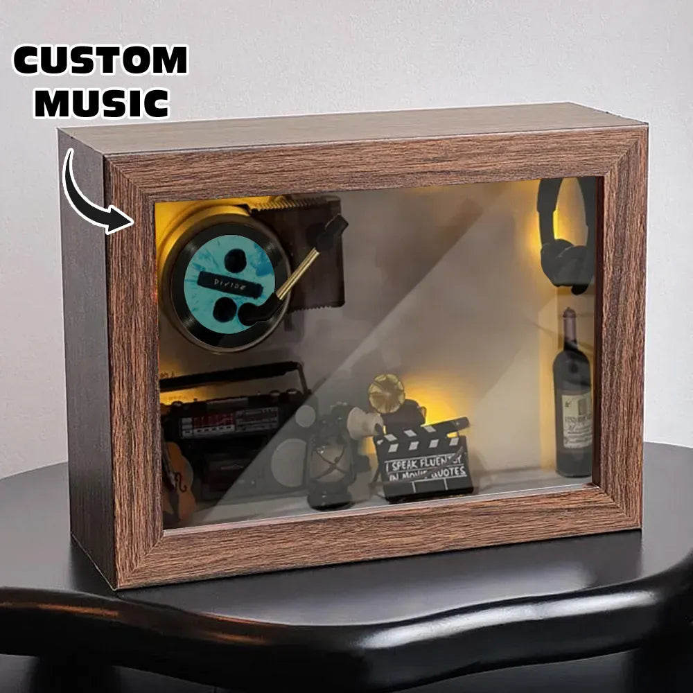 Custom Photo 3D Action Figure Music Box Personalized Music Player Gift for Him/Her