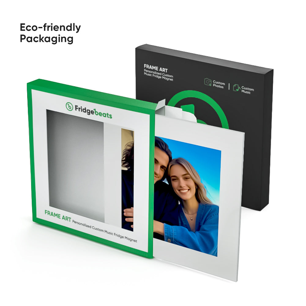 New Upgrade Custom Music & Photo Fridge Magnet Can Customize 1-6 Frame Art and Songs Adjustable Volume