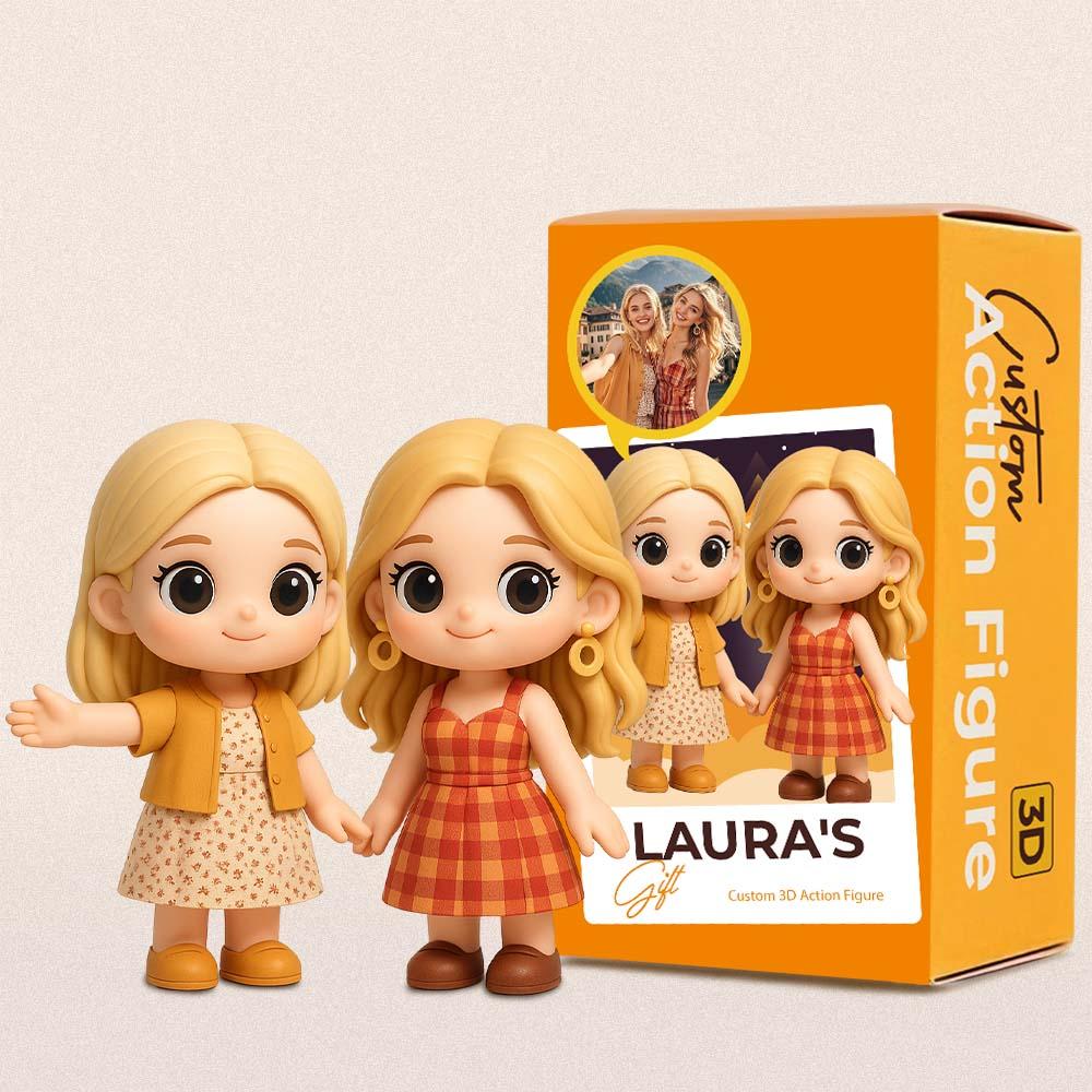 Custom Sister 3D Action Figure from Photo Unique & Thoughtful Gifts For Her