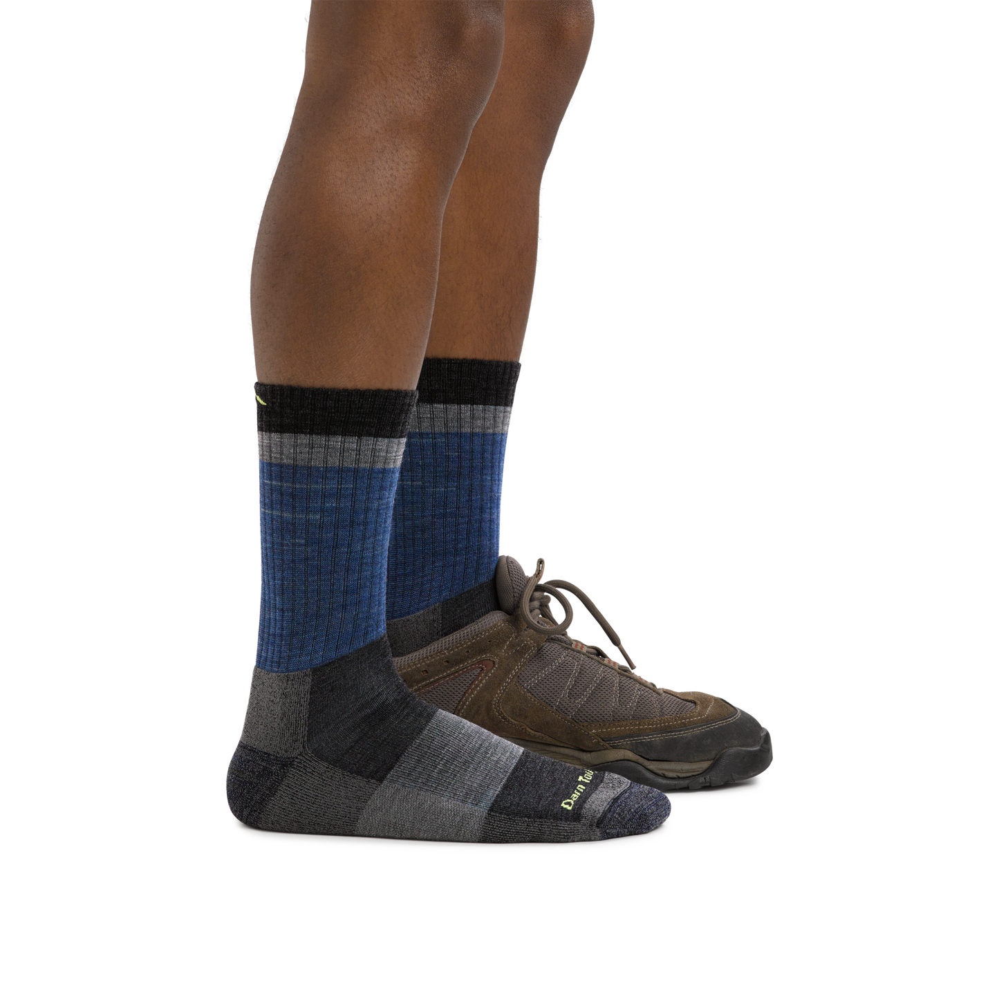 Men's Heady Stripe Micro Crew Lightweight Hiking Socks