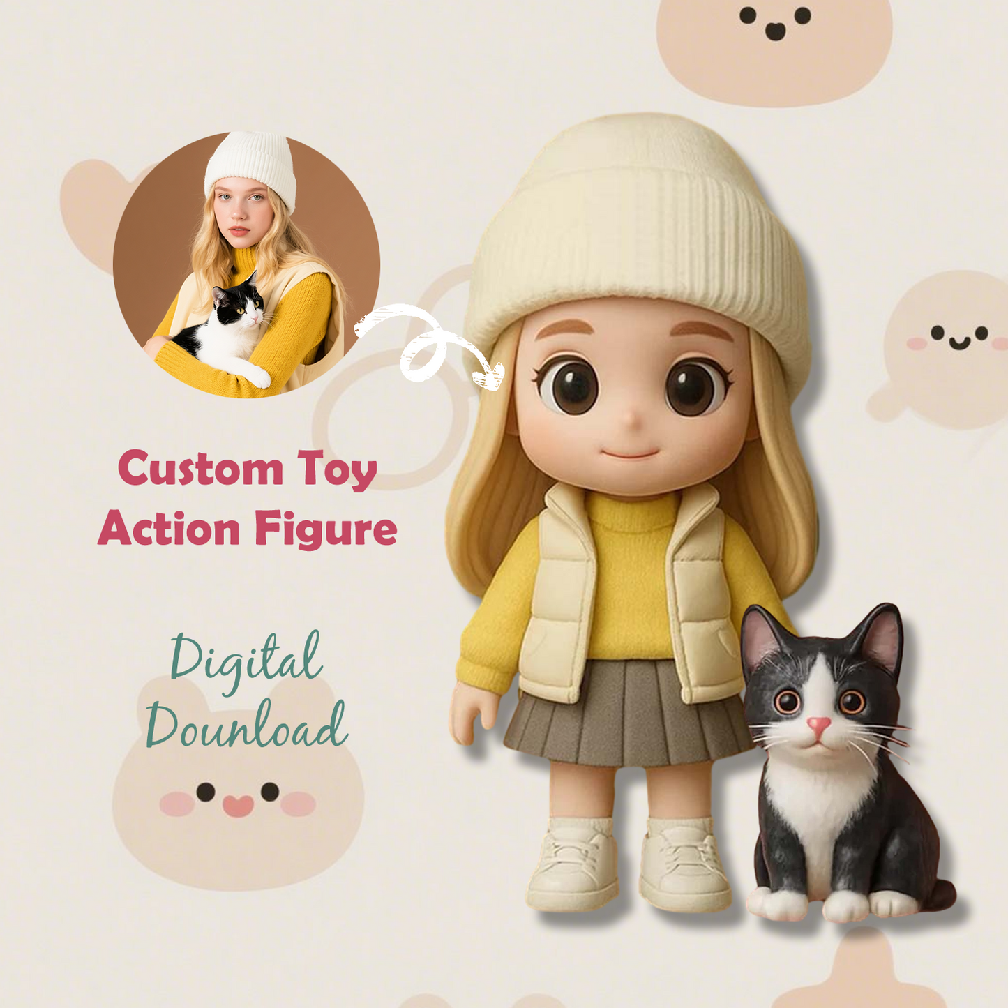 Create Your Own Couple Figurines Custom 3D Characters for Wedding Proposal or Love Celebration Based on Real People