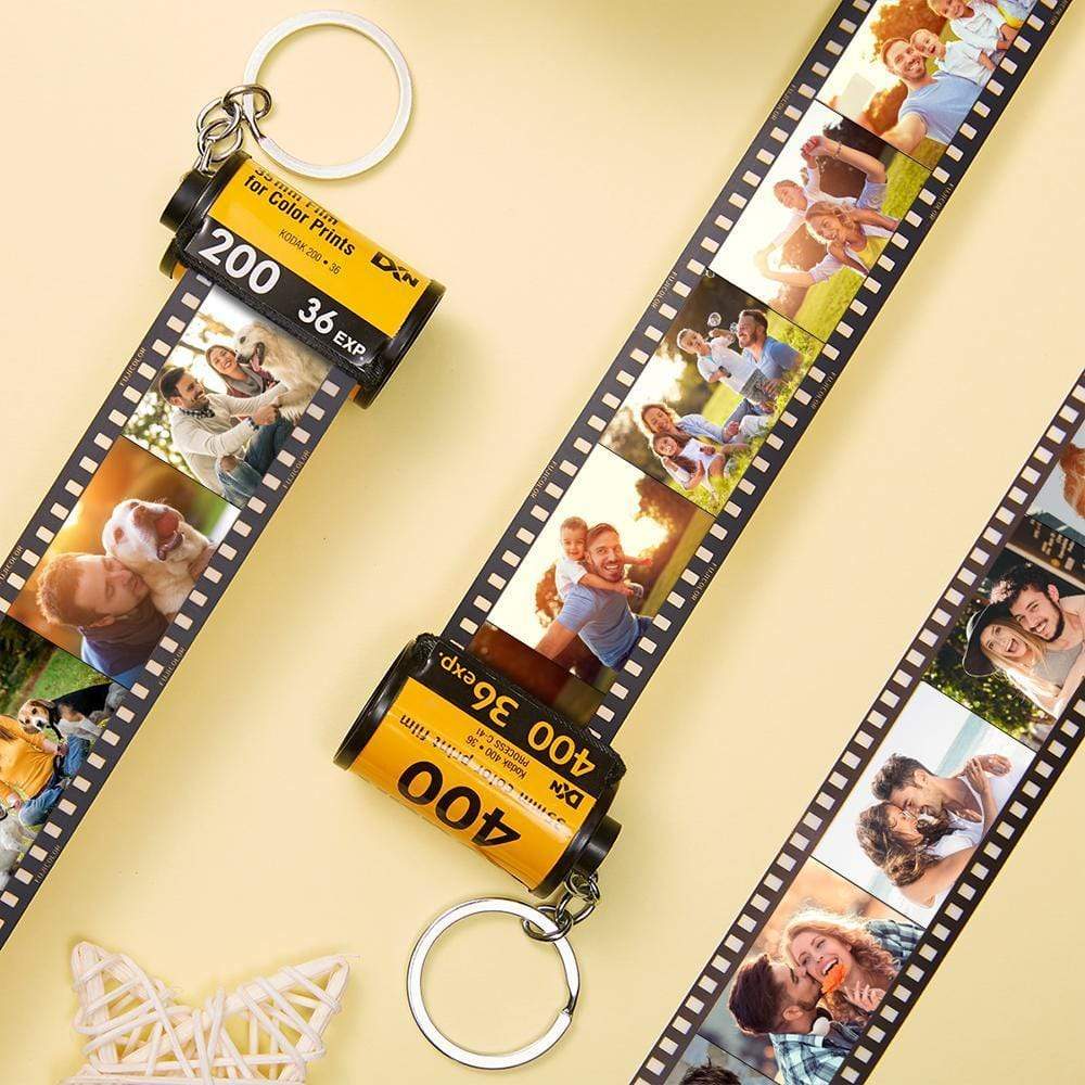 Custom Camera Roll Keychain Personalized Film Keychain Anniversary Gifts Valentine's Gifts