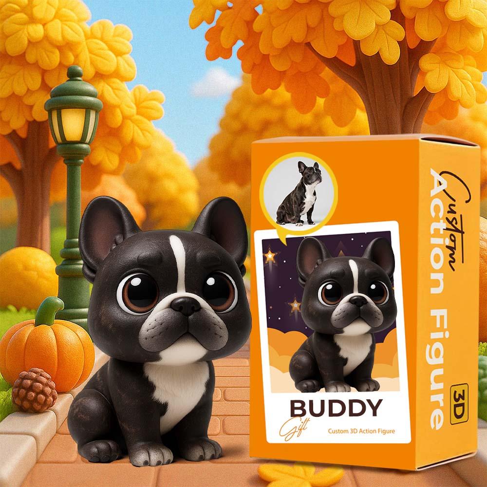 Custom 3D Cartoon Pet Sculpture Personalized Figurine Fun and Cute for Pet Memorial or Decor
