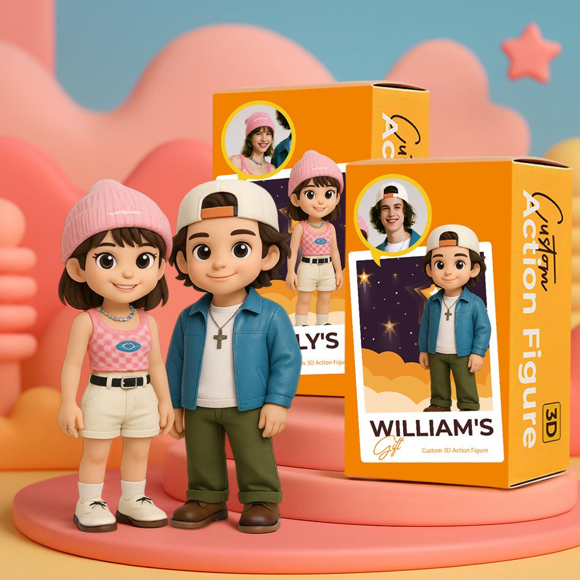 Personalized 3D Action Figure Turn Your Photo into a Unique Gift for Sports Lover