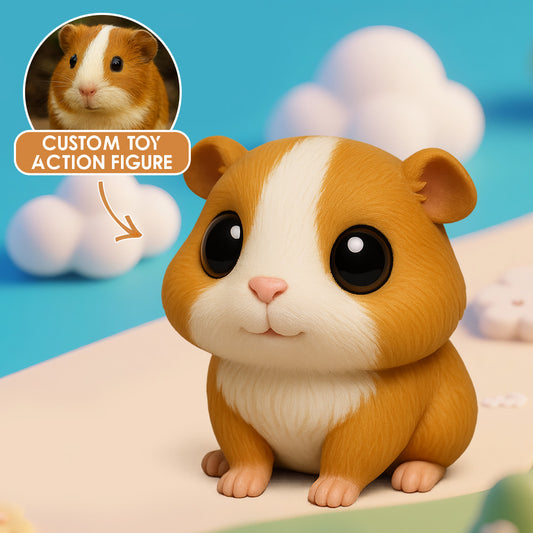 3D Custom Figurine From Your Photo Personalized Action Figure Realistic Lifelike Keepsake For Pet Lovers