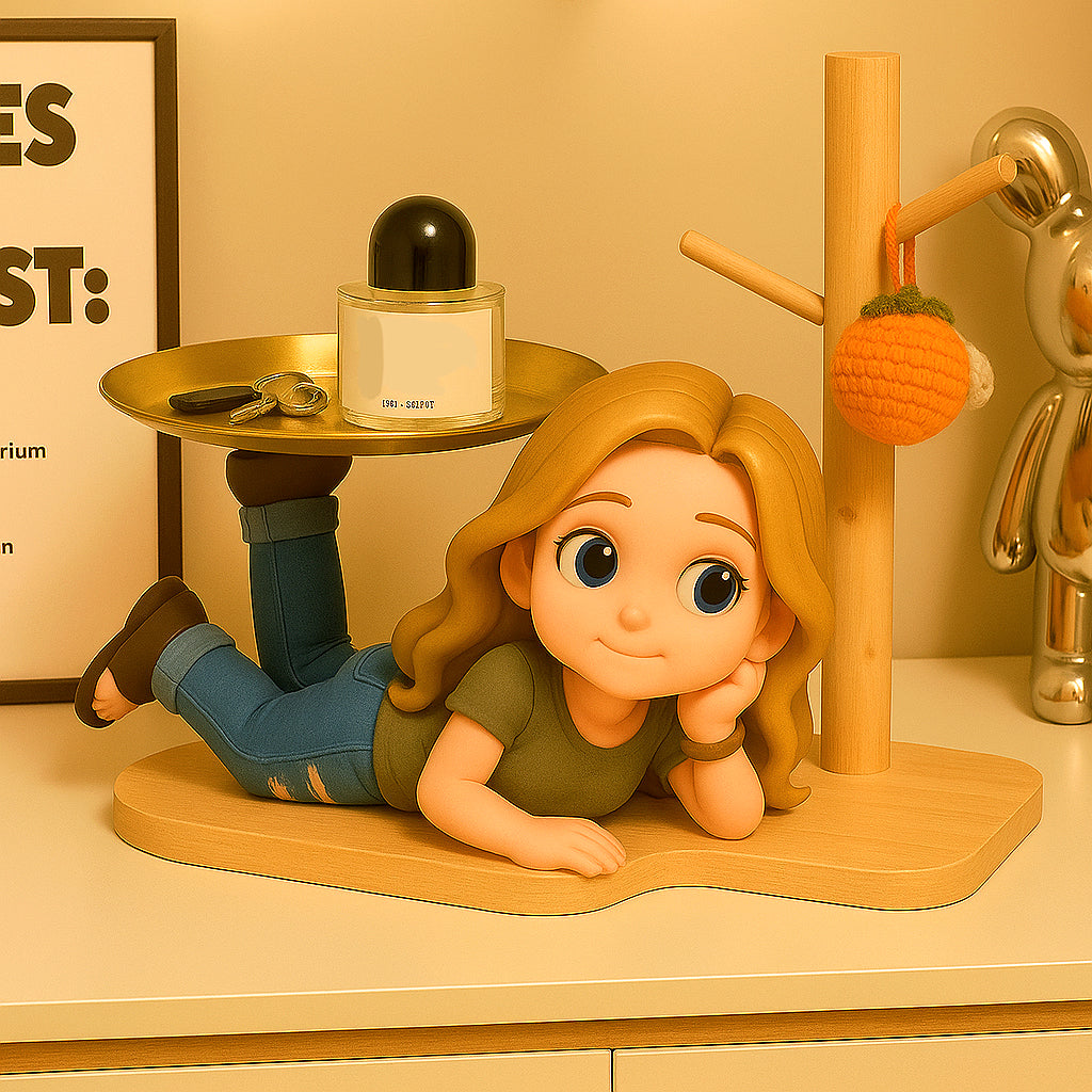 Custom 3D Cartoon Character Storage Tray Figure Decorative Organizer Gift