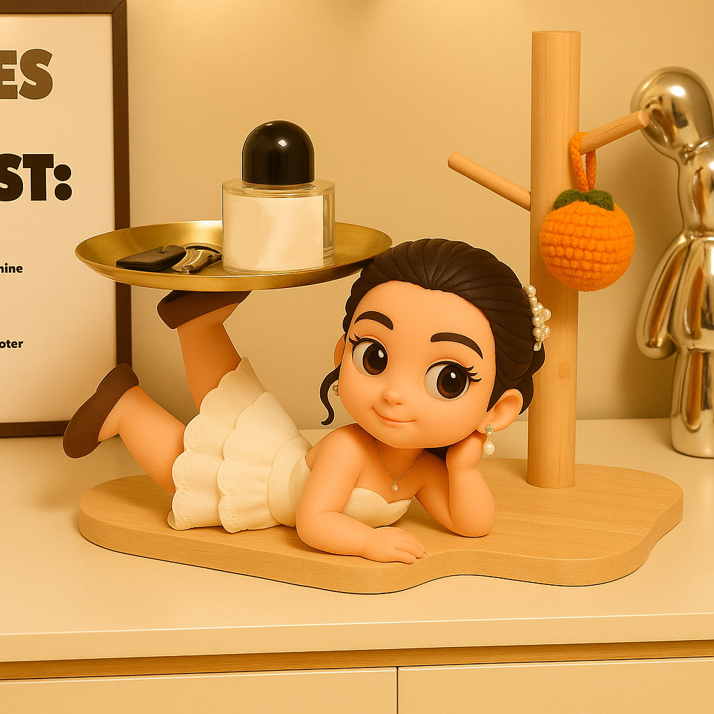 Custom 3D Cartoon Character Storage Tray Figure Decorative Organizer Gift