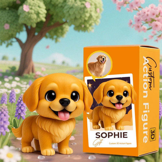 Custom 3D Printed Pet Figurine Personalized Pet Sculpture Unique Pet Lover Gift