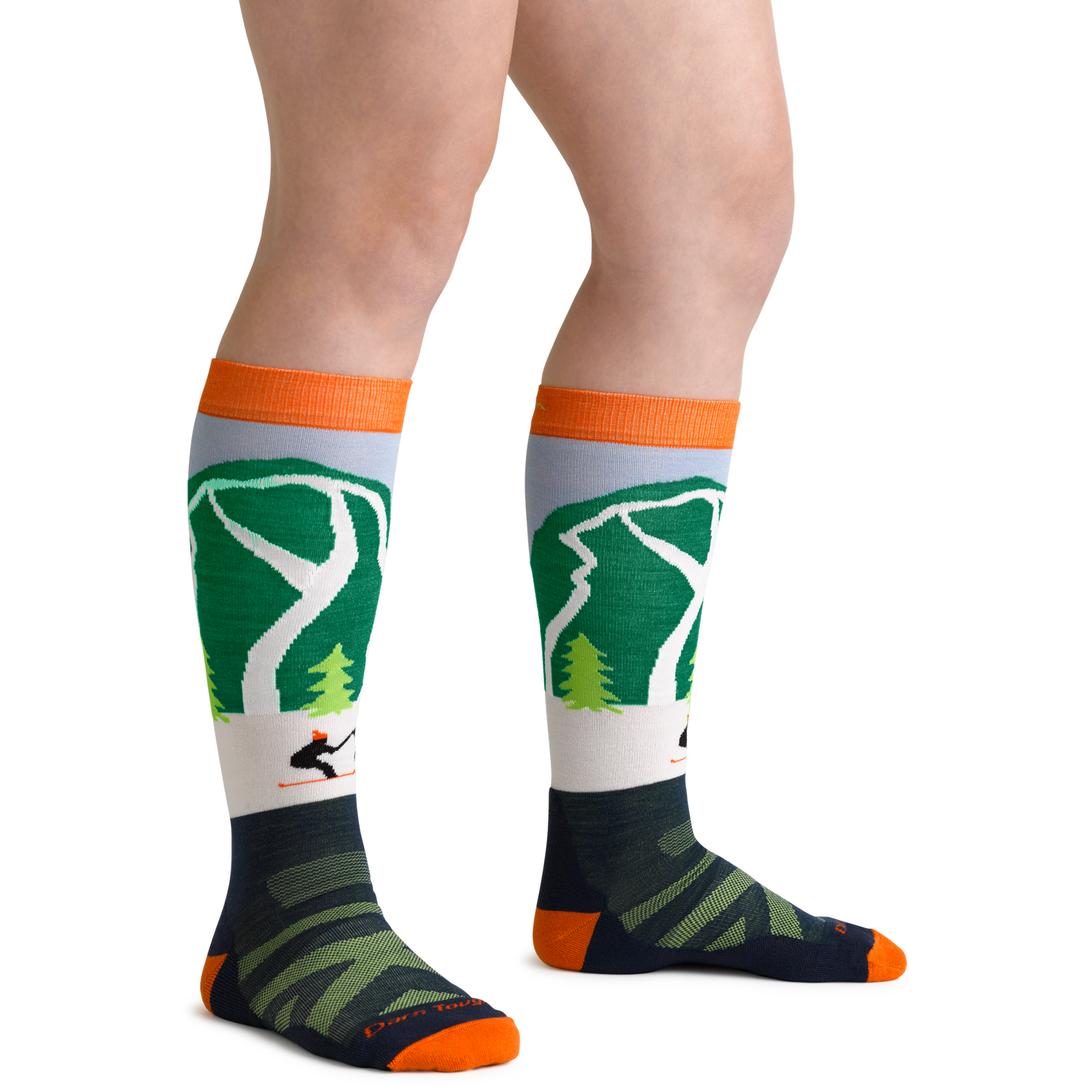 Kids Pow Cow Over-the-Calf  Midweight Ski & Snowboard Sock-Last Chance