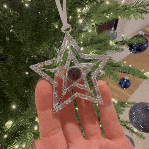Personalized Projection Ornament Custom Photo Snowflake Christmas Gifts Multiple Styles