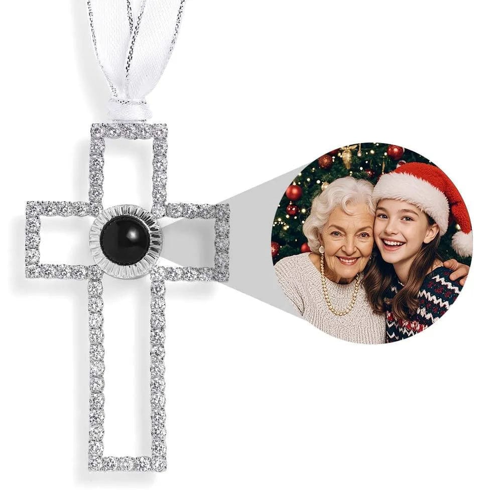 Personalized Projection Ornament Custom Photo Snowflake Christmas Gifts Multiple Styles