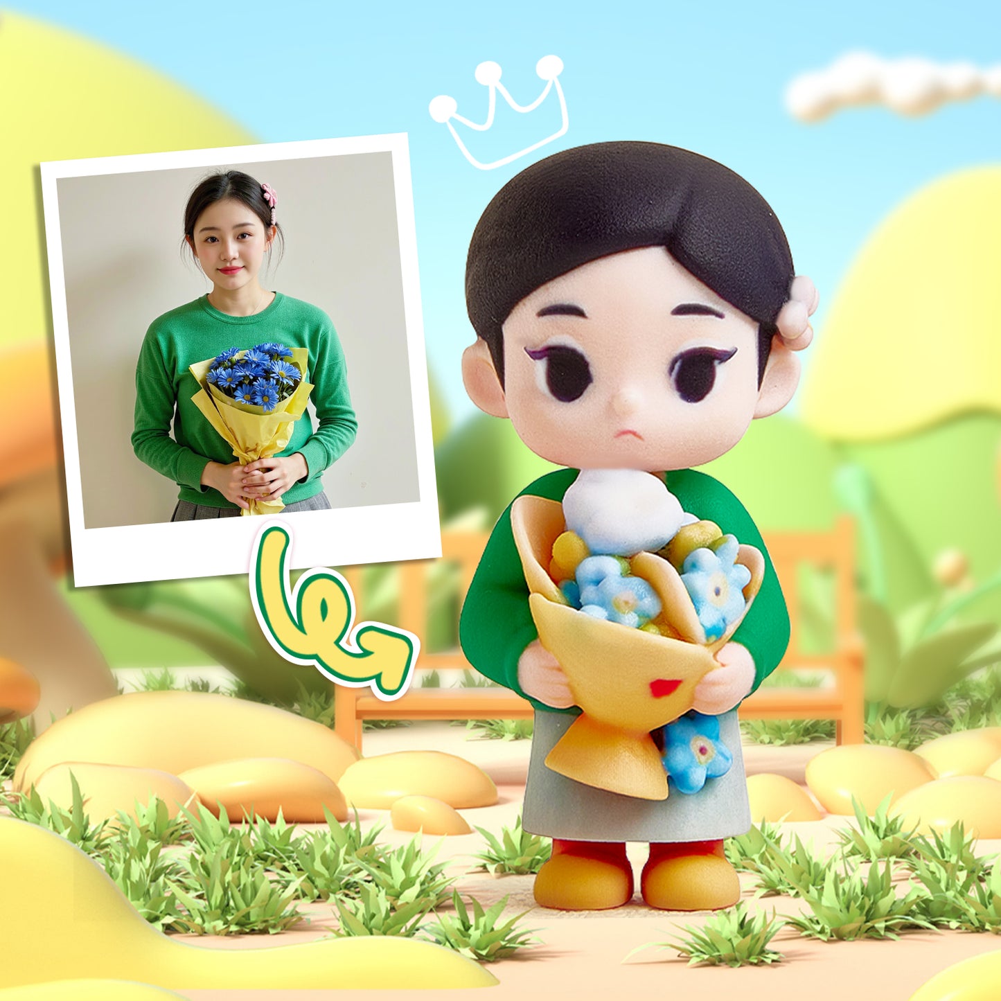 Create Your Own Couple Figurines Custom 3D Characters for Wedding Proposal or Love Celebration Based on Real People