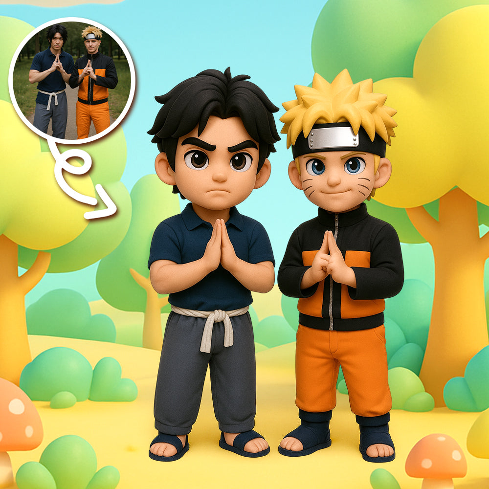 Custom 3D Cosplay Cartoon Figure from Your Cos Photo Chibi Style Character Figurine with Detailed Costume and Accessories Perfect Birthday Gift for Your Fellow Coser