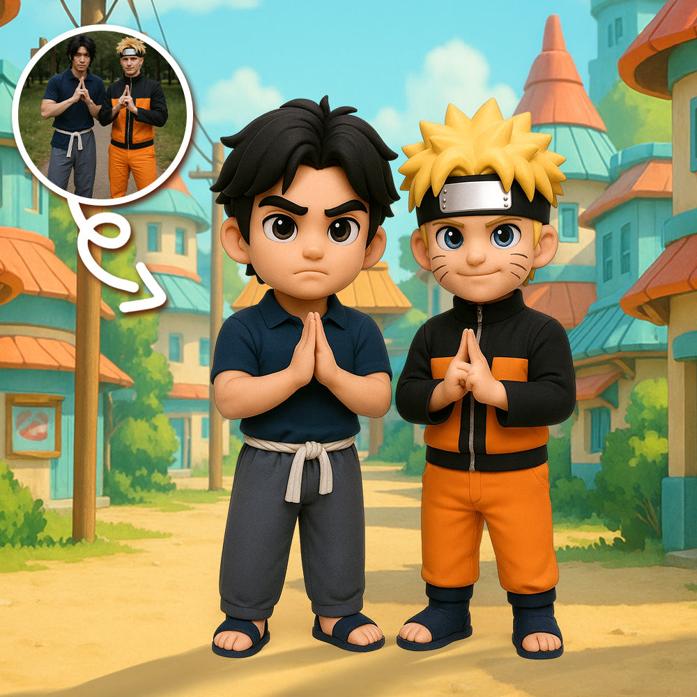 Custom 3D Cartoon Figure from Your Cosplay Photo Chibi Style Character Replica Figurine
