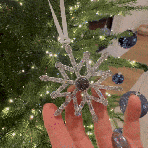Personalized Projection Ornament Custom Photo Snowflake Christmas Gifts Multiple Styles