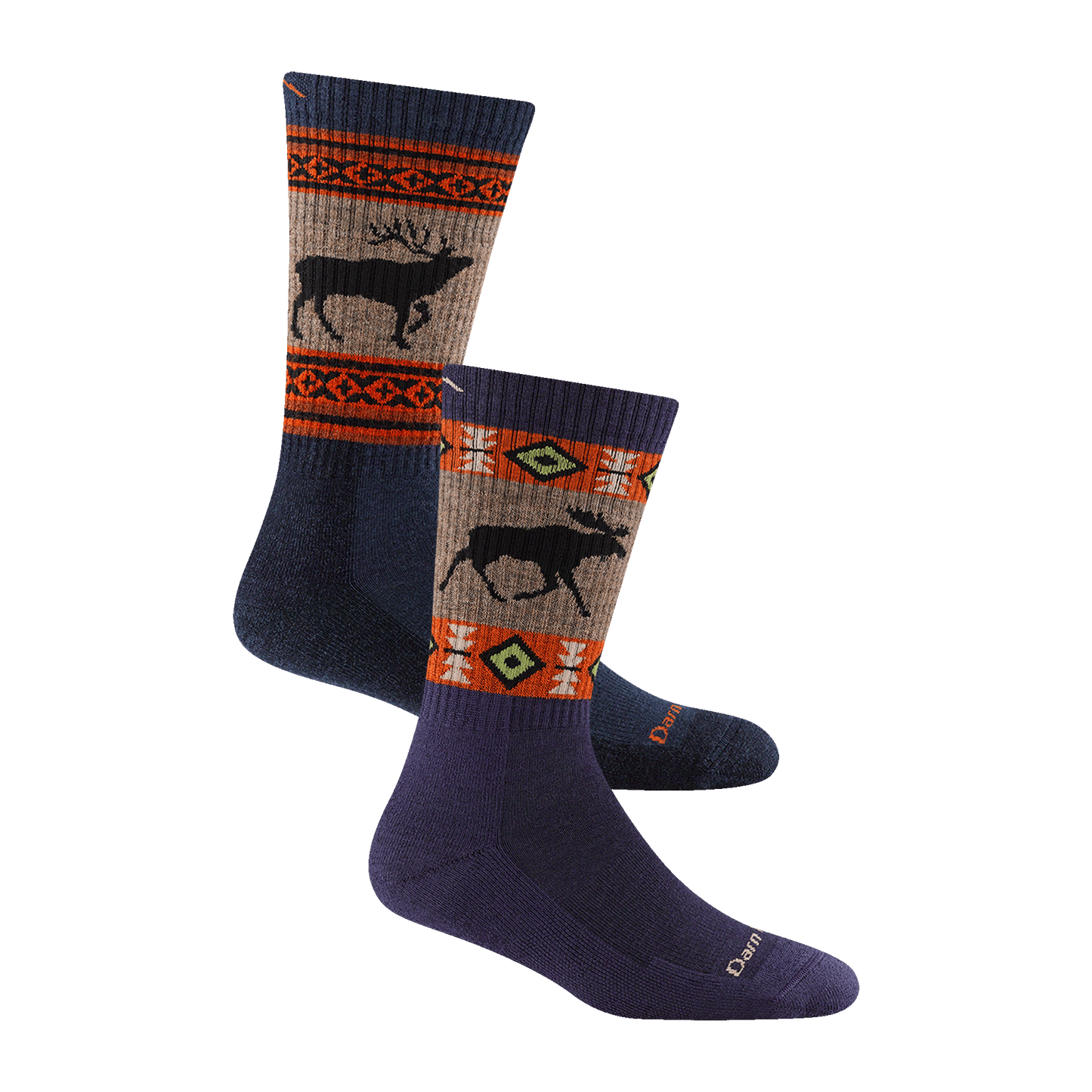 Men's and Women's Hiker Boot Sock 2-Pack Hiking Socks