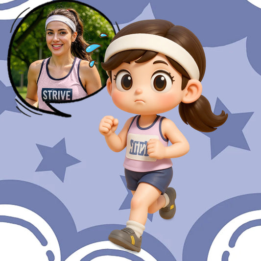 Create Your Own 3D Fitness Action Figure Unique Gift for Runners and Gym Fans