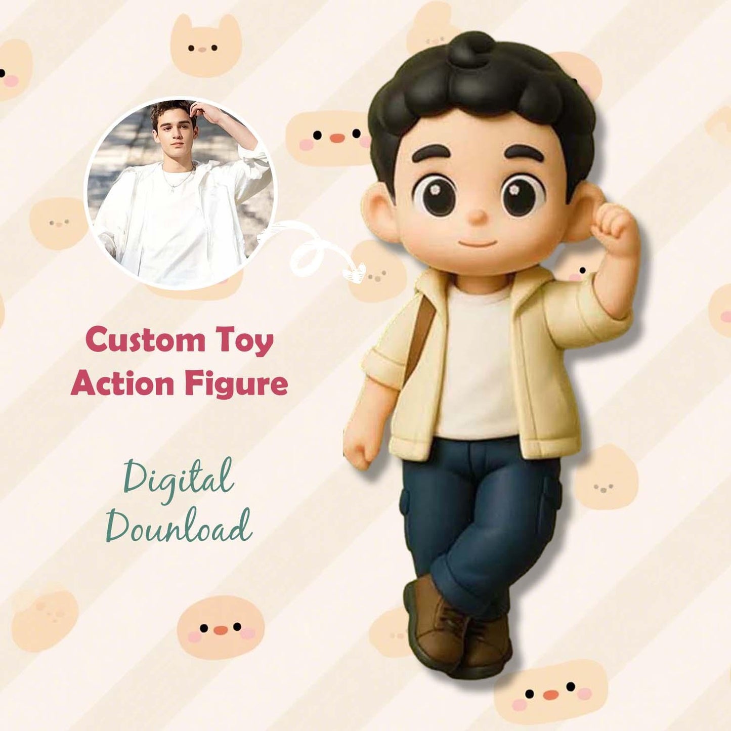 Create Your Own Couple Figurines Custom 3D Characters for Wedding Proposal or Love Celebration Based on Real People