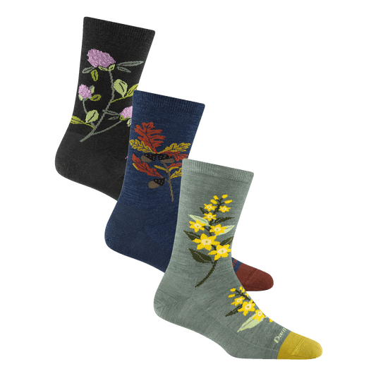 Women's Blossom Bouquet Lifestyle Crew 3-Pack