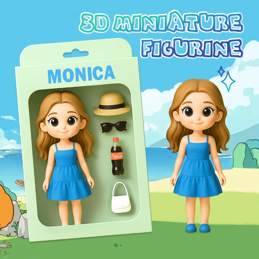 Create Your Own Blind Box Inspired 3D Cartoon Character Figurine Unique Collectible Toy Made from Your Photo