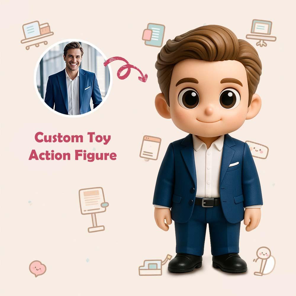 Custom 3D Action Figure From Your Photo Personalized Toy Figure to Boss Custom Action Figure Gifts For Boss