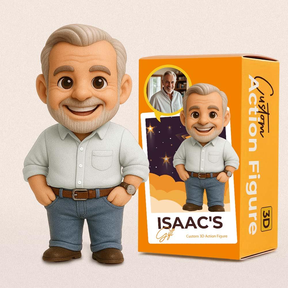Custom Action Toy From Your Photo Personalized Toy Figure Custom Action Figure Gifts For Dad