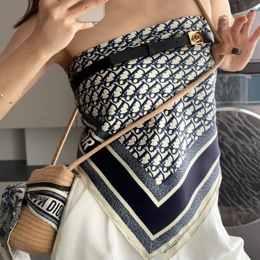 Women's inner tube top silk scarf PD10041306