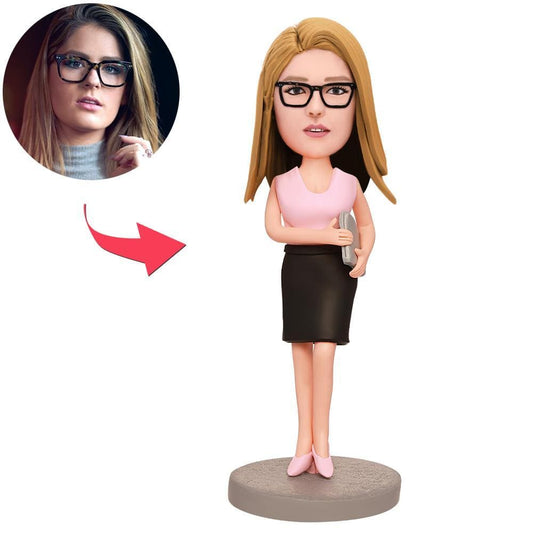 Personalized Female Executive Bobblehead Gifts For Friends