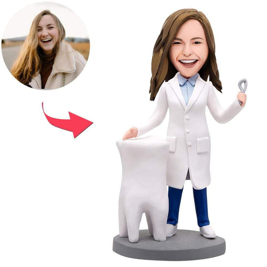 Custom Dentist Female Bobblehead Gifts For Friends