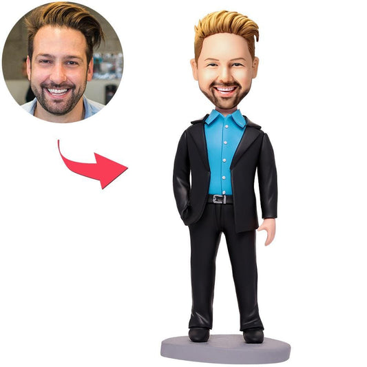 Custom Bobblehead Business Man Gifts For Mens With Engraved Text