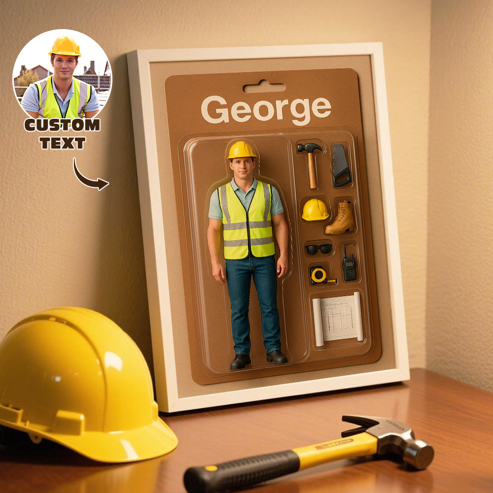 Custom Action Figure Portraits | Personalized Toy Box Art | Custom Photo Frame Decorations Father's Day Gifts