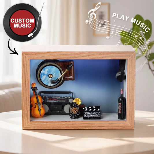 Custom Photo Gift Box with 3D Character Illustration Display Packaging Only No Toy Inside