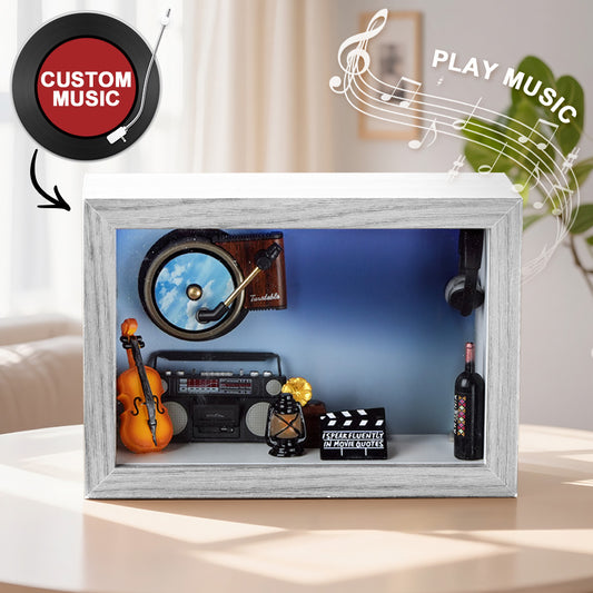 Custom Designed 3D Effect Box from Your Picture Unique Photo Gift Box Without Figurine