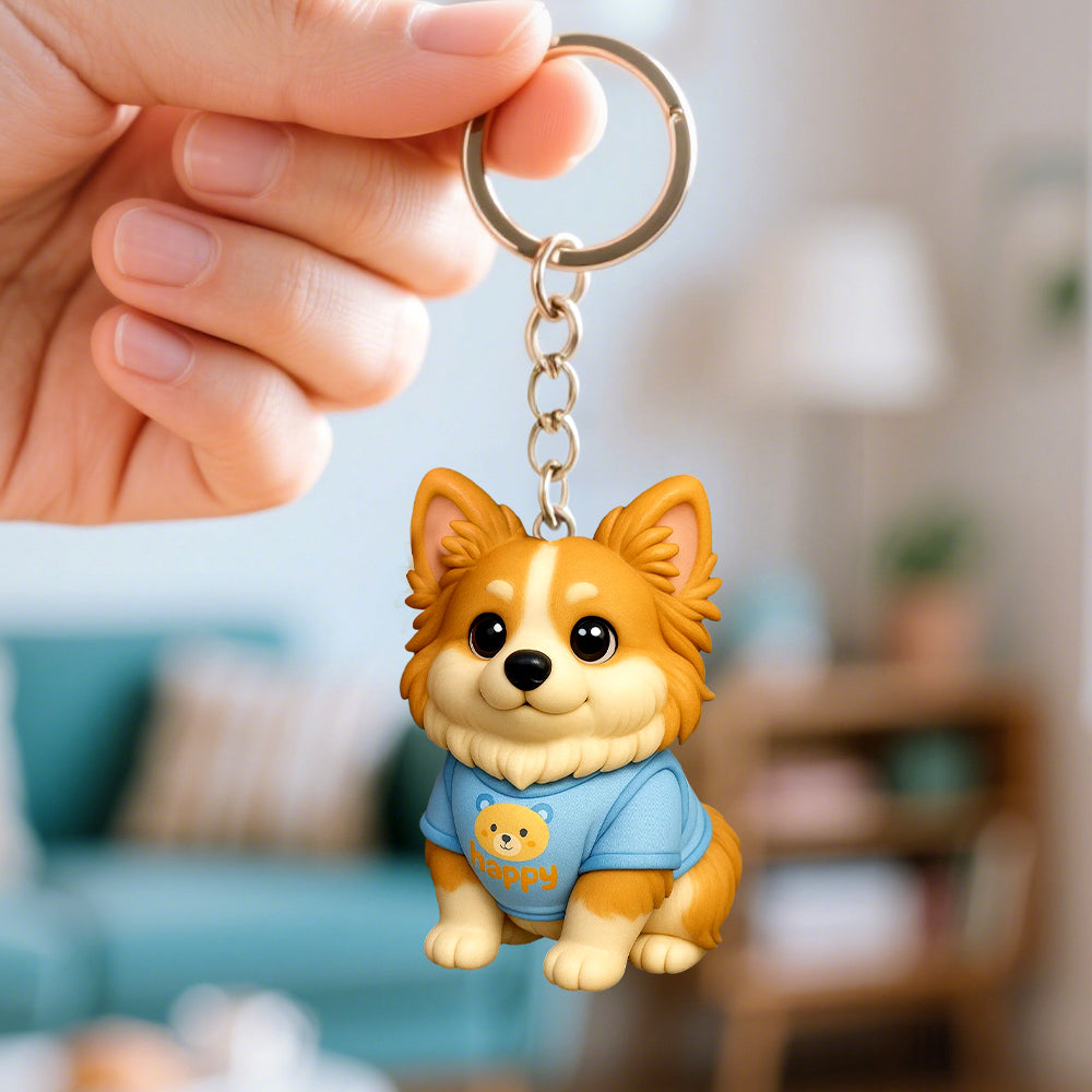 3D Custom Keychain with Your Face Photo Based Personalized Mini Character Doll
