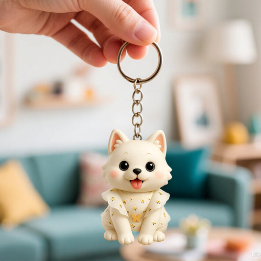 3D Custom Keychain with Your Face Photo Based Personalized Mini Character Doll