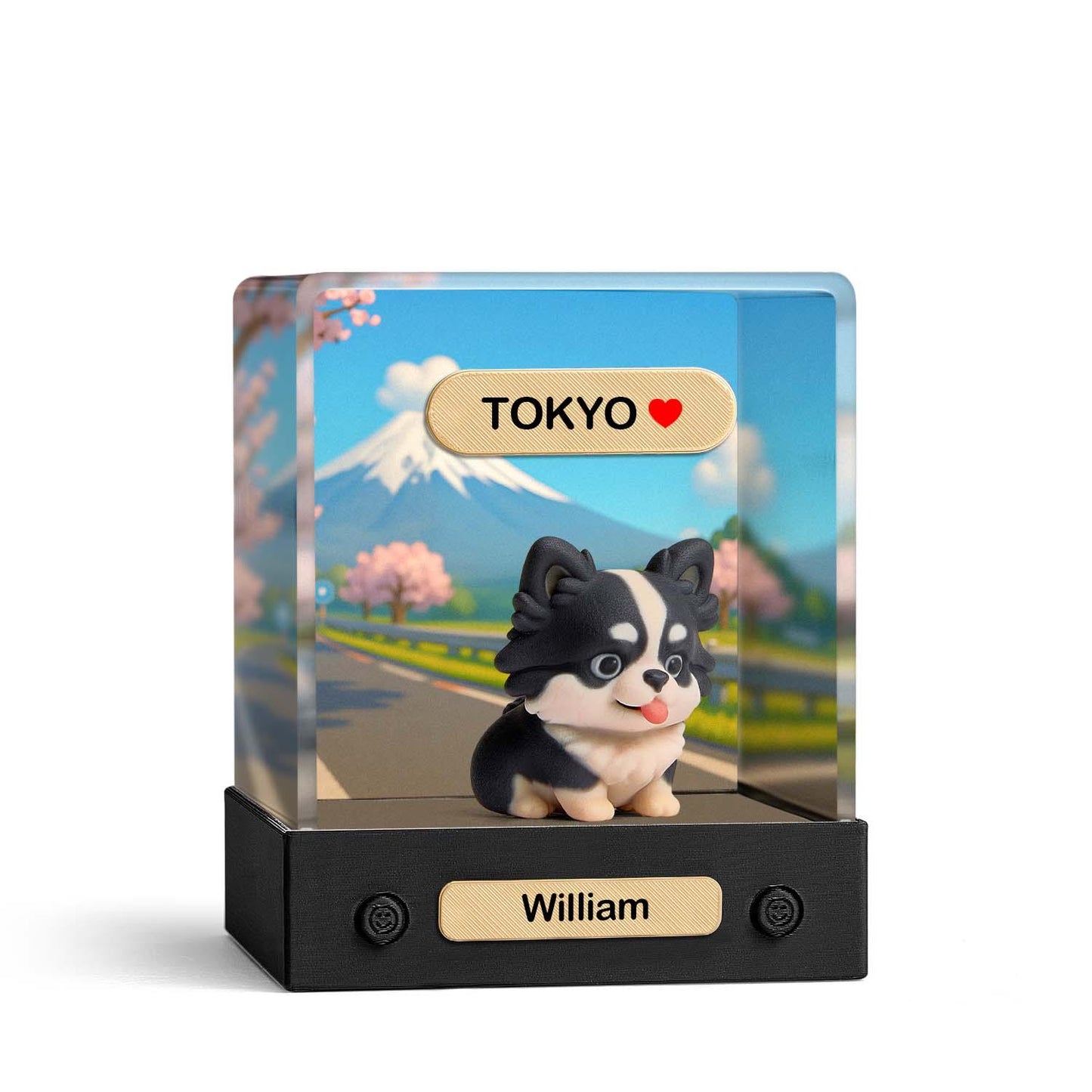 Custom 3D Action Figure Acrylic Box Decoration From Your Photo Personalized Background Toy Figure Custom Action Figure Gifts For Him/Her