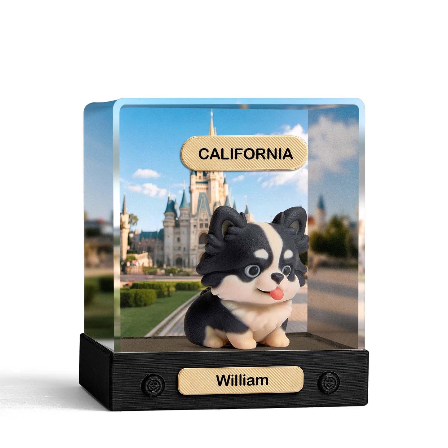 Custom 3D Action Figure Acrylic Box Decoration From Your Photo Personalized Background Toy Figure Custom Action Figure Gifts For Him/Her