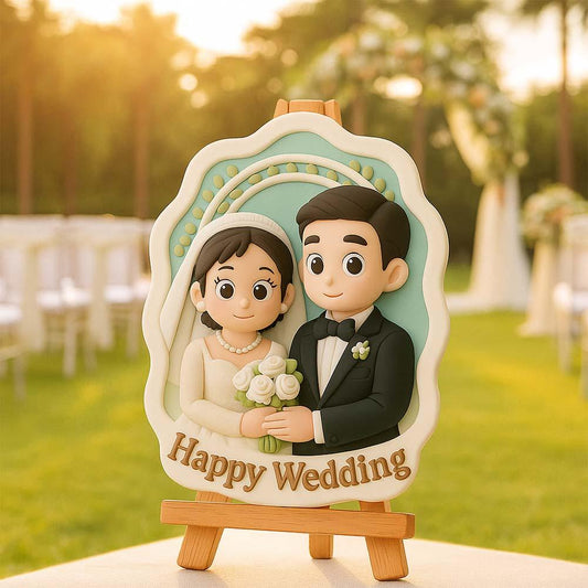 Custom Figurine 3D Printed Couple Gift Custom Photo Decoration Romantic Personalized Wedding Decoration