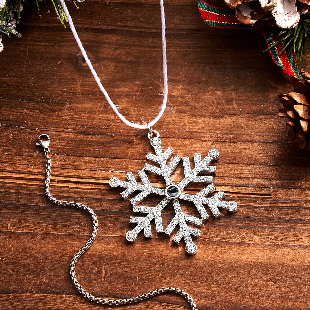 Personalized Projection Ornament Custom Photo Snowflake Christmas Gifts Multiple Styles