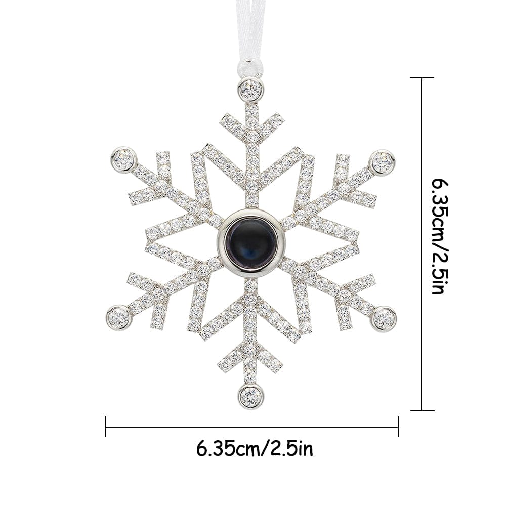 Personalized Projection Ornament Custom Photo Snowflake Christmas Gifts Multiple Styles