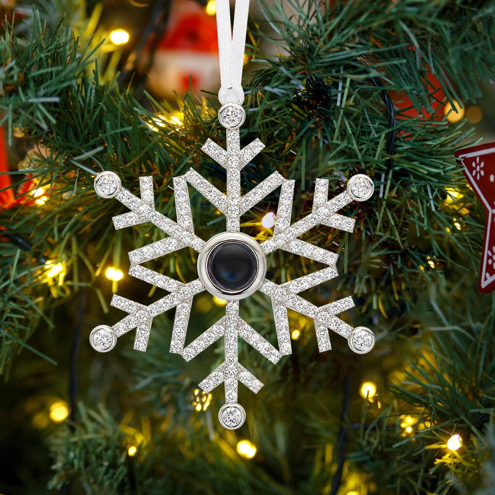 Personalized Projection Ornament Custom Photo Snowflake Christmas Gifts Multiple Styles
