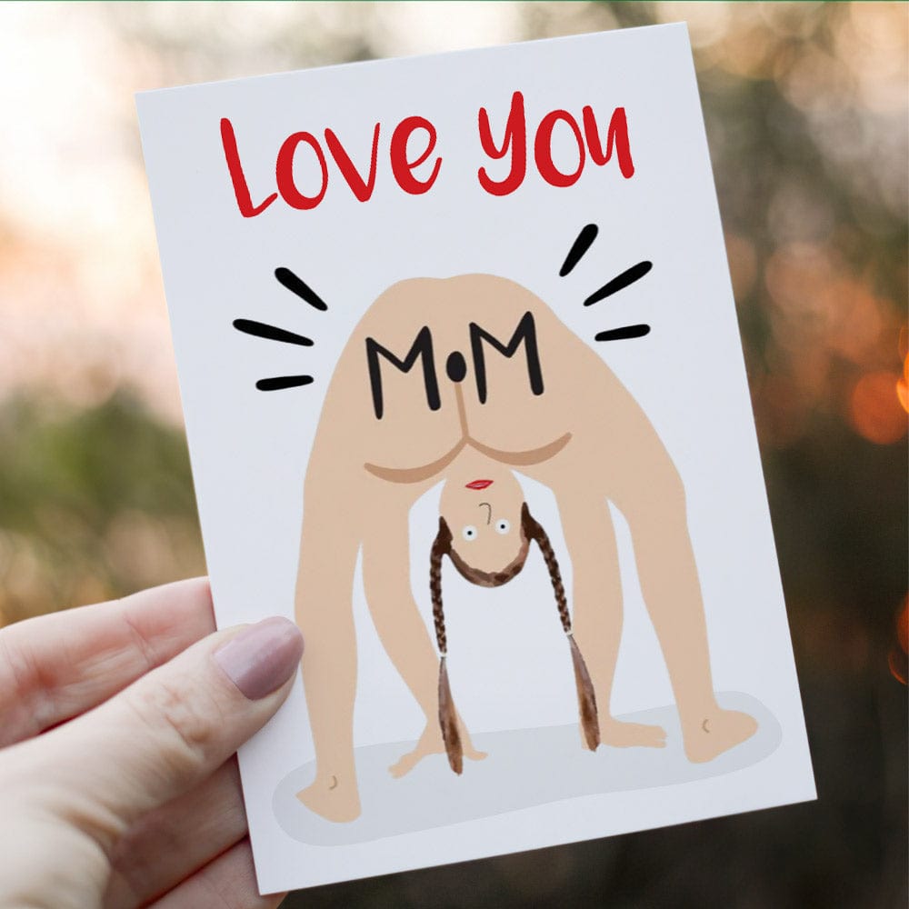 Funny Mother's Day Greeting Card Funny Mom Card Love You