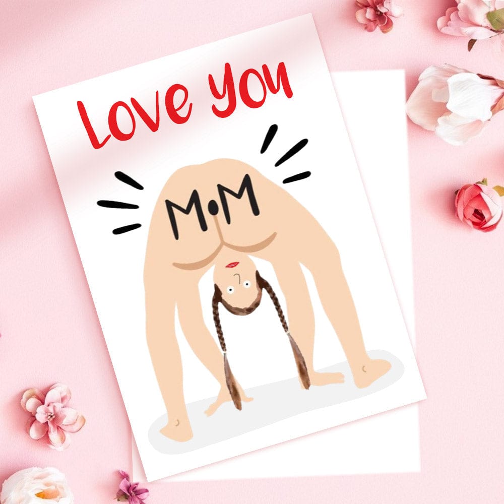 Funny Mother's Day Greeting Card Funny Mom Card Love You