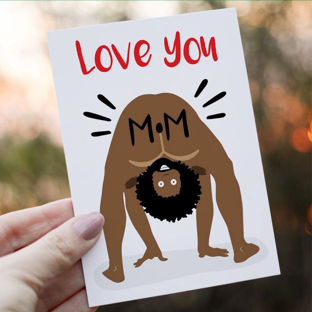 Funny Mother's Day Greeting Card Funny Mom Card Love You