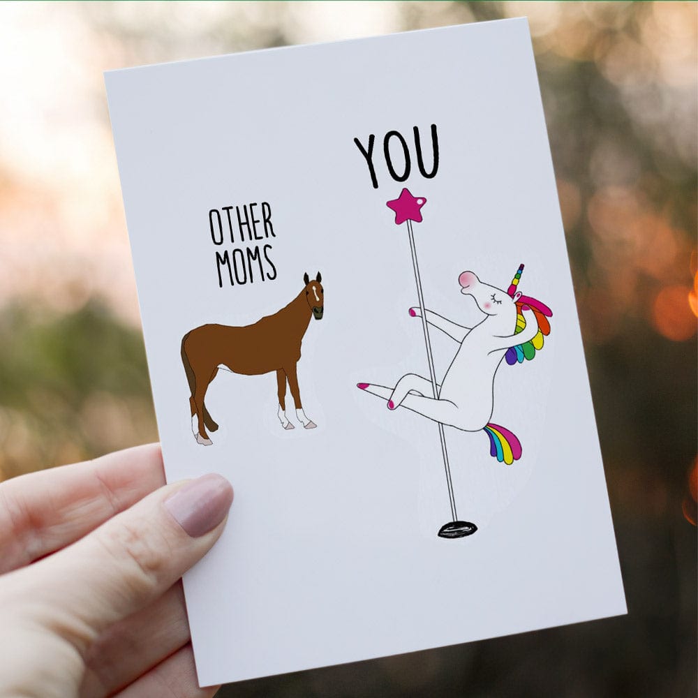 Funny Mother's Day Greeting Card Funny Mom Card Love You