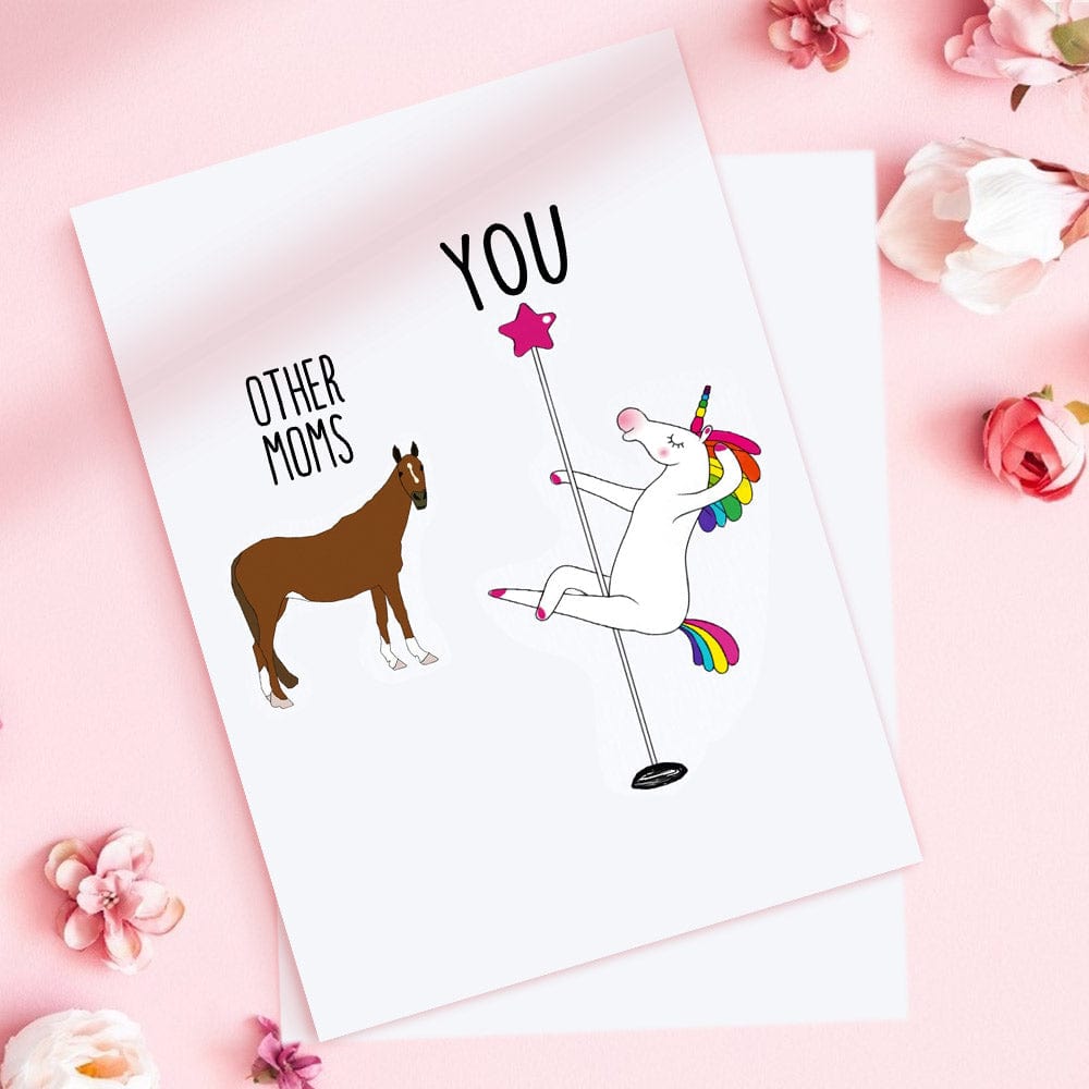 Funny Mother's Day Greeting Card Funny Mom Card Love You