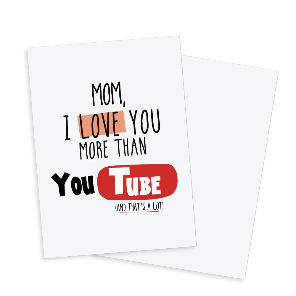 Funny Mother's Day Greeting Card Funny Mom Card Love You