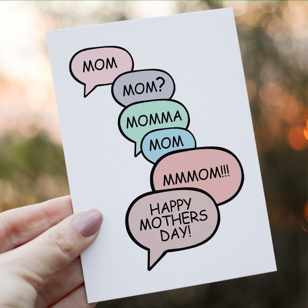 Funny Mother's Day Greeting Card Funny Mom Card Love You